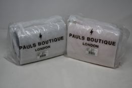 Four as new Pauls Boutique Mini Christy bags (Three dusty pink, one black).