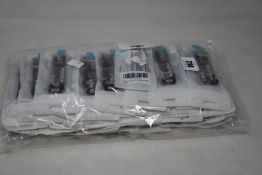 A large quantity of boxed as new Fitbit classic buckle silicone wrist straps in black (Approximately