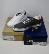 A pair of as new Ralph Lauren Polo Hanford trainers (UK 11) and a pair of Ted Baker Kerrie