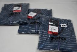 Three ladies as new Zero Restriction Zero Renae Zip Mock in Night (L1055L, 2 Medium, 1 Large).