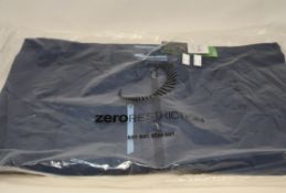 A men's as new Zero Restriction Z700 Full Zip Jacket in blue indigo (Large).