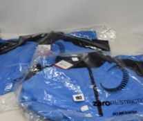 Two men's as new Zero Restriction Z425 1/4 Zip Pullovers (for golf) in Bluegrass Heather (L1016,