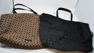 Two as new By Marlene Birger Carryall tote bags (Two different styles - RRP €80 each).