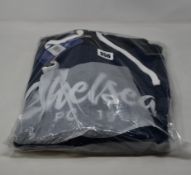 Three as new Official Chelsea Football Club script hoodies (All XL - RRP £45 each).