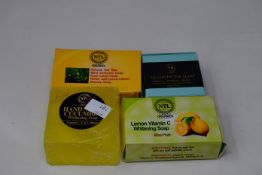 Thirteen as new NTL Collection Organic hand soaps to include lemon and vitamin C whitening soaps,