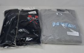 An as new Baja East LA Embassy Beverly Hills zip hoodie (Size 0) together with a Baja East Raglan