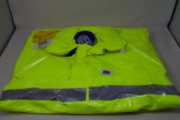 An as new FR Dritex S43Q Saturn fluorescent coat (XL -RRP $283).