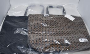 Two as new By Marlene Birger Carryall tote bags (Two different styles - RRP €80 each).