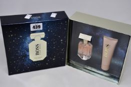 Three Hugo Boss 'The Scent' for her gift sets to include 30ml eau de parfum and 50ml body lotion.
