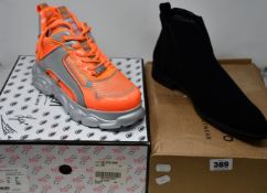 A pair of women's as new Buffalo x J1mo71 by Lisa and Lena CLD Reflective (UK 6) and a pair of