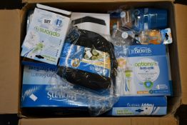 An Assortment of boxed Dr Browns baby feeding items to include Bottle Sterilizer/Dryer and bottle