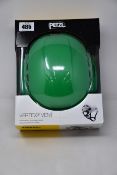 Three as new Petzl Vertex Vent Helmets in green.