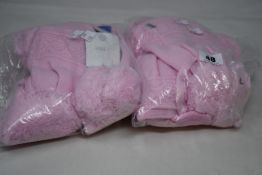 Six children's as new Satila Malva hats in pink (Sizes 45 and 53).