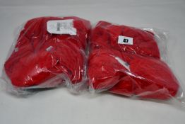 Six children's as new Satila Malva hats in red (Size 49).