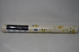 Twelve rolls of Norwall pre-pasted Rose Garden wallpaper RG35715 (10m x 52.8cm).