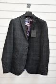 An as new Ted Baker charcoal check suit jacket (50 Reg - RRP £153).
