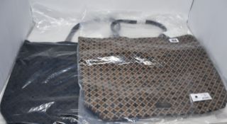 Two as new By Marlene Birger Carryall tote bags (Two different styles - RRP €80 each).