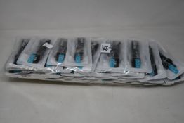 A large quantity of boxed as new Fitbit classic buckle silicone wrist straps in black (Approximately