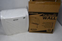 Six boxed as new SAIF bathroom wall mounted 2kw fan heaters.