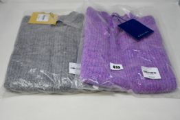 Two as new Resume Amora knit sleeveless sweaters (Both EU 38 - RRP £90 each).