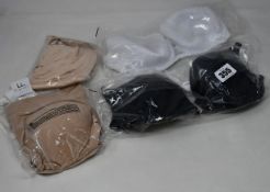 Four as new Chantelle bras; 6761 (34E - RRP £62), 16A1 (M-L RRP £40), 6797 (32D - RRP £56) and