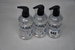 Forty eight (250ml) Lubido Original water based intimate lubricant.