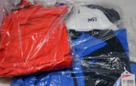 Two men's as new Millet Seneca Tecno II hoodie (M, XL - RRP £62 each) and a Millet Roldal jacket (