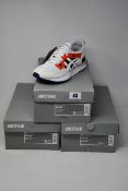 Three pairs of as new Asics Tiger Gel-Lyte V trainers (UK 5.5, 6.5, 8).