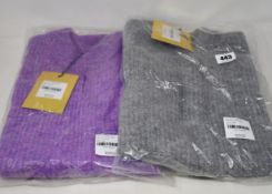 Two as new Resume Amora knit sleeveless sweaters (Both EU 40 - RRP £90 each).