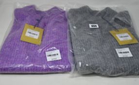 Two as new Resume Amora knit sleeveless sweaters (Both EU 34 - RRP £90 each).