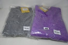 Two as new Resume Amora knit sleeveless sweaters (Both EU 38 - RRP £90 each).
