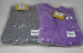 Two as new Resume Amora knit sleeveless sweaters (Both EU 38 - RRP £90 each).
