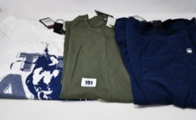 Ten assorted as new G-Star Raw T-shirts (Assorted styles - All M).