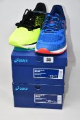 Two pairs of as new Asics Gel-Pulse 10 trainers (UK 11, 11.5).