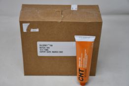 Ten boxed as new CHT Silcoset 158 (Thixotropic, black acetoxy silicone sealant).