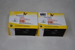 Twenty boxed as new Abbot FreeStyle Libre Sensors (Flash glucose monitoring systems, 31/01/22).