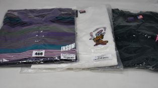 Three as new Insomniac LTD T-shirts; Noise (L - RRP $60), Wizard (L - RRP $50) and World Sunburst (L