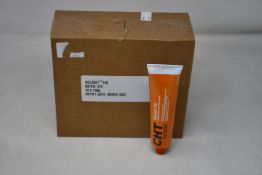Ten boxed as new CHT Silcoset 158 (Thixotropic, black acetoxy silicone sealant).