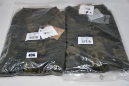 An as new Desigual Montse Camoflower long sleeved shirt dress (UK 10 - RRP £119) and an as new