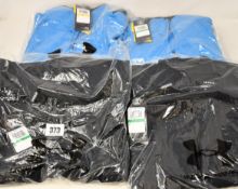 Two men's as new Under Armour Storm Snap Fleece half zip T-Shirt in electric blue (M, L - RRP £50