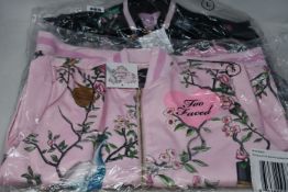 Two as new Too Faced bomber jackets (S,L).