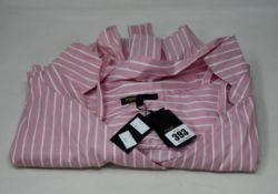 An as new Maje oversized shirt dress in rose (Size T1 - RRP €195).