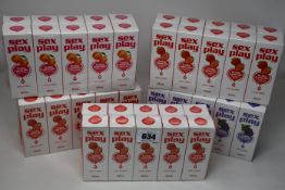 Sixty Sex Play fruity lubricants to include strawberry/grape/peach flavours.