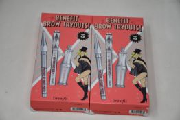 Eleven boxed as new Benefit Brow Tryouts! 5 (Brow pencil and setting gel set).