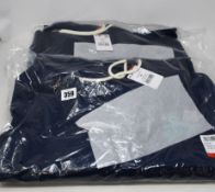 Four as new Superdry Tri Classics hoodies in navy (All XS - RRP £50 each).