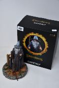 A boxed as new The Lord Of The Rings Gandalf art scale 1/10 deluxe iron studios model (Slight