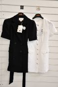An as new Miss Sixty Buttoned dress in white (XS - RRP €116), and an as new Miss Sixty double