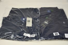 Five as new G-Star Raw Dunda polo tops in sartho blue (ALL XXL - RRP £40 each).