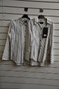 An as new The Kooples Sailing Stripes shirt (Size 0 RRP £135) and an as new The Kooples Sailing
