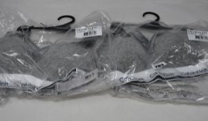 Four as new Calvin Klein Bralette Lift in grey (All S - RRP £40 each).